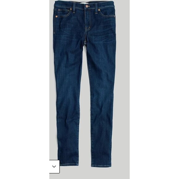Madewell Denim - Madewell $138 Mid Rise Skinny Jeans Larkspur Wash Size 24 F8990